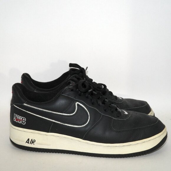 Vintage 2003 Nike Air Force 1 NYC New York Black White Mens US 11 *Damaged Soles - Picture 6 of 10